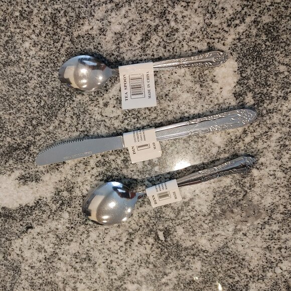 Camping utensils, 3x table spoon, 3x tea spoon, 3x knife in all 9 pieces - Picture 4 of 7